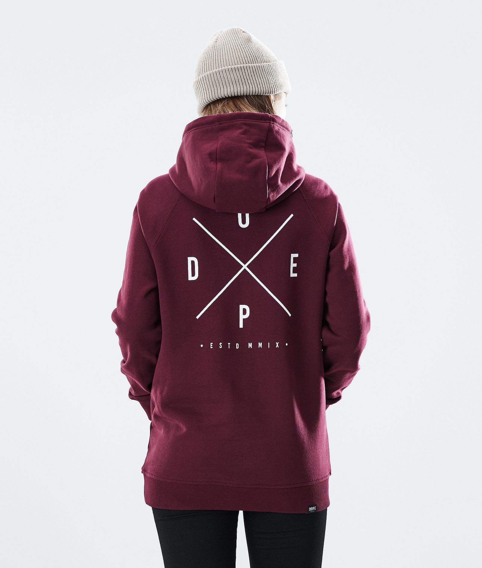 Regular Sudadera con Capucha Mujer 2X-UP Burgundy, Imagen 2 de 8