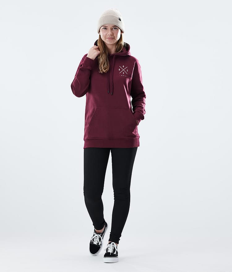 Regular Sudadera con Capucha Mujer 2X-UP Burgundy, Imagen 3 de 8