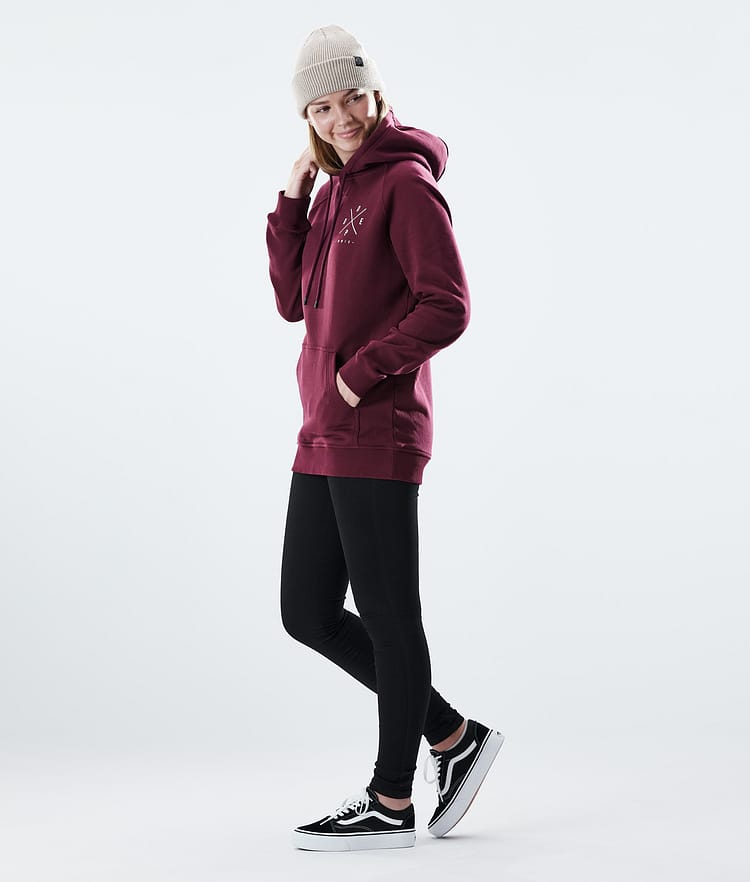 Regular Sudadera con Capucha Mujer 2X-UP Burgundy, Imagen 4 de 8