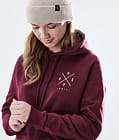 Regular Sudadera con Capucha Mujer 2X-UP Burgundy, Imagen 6 de 8