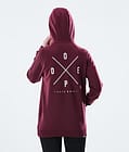 Regular Sudadera con Capucha Mujer 2X-UP Burgundy, Imagen 7 de 8
