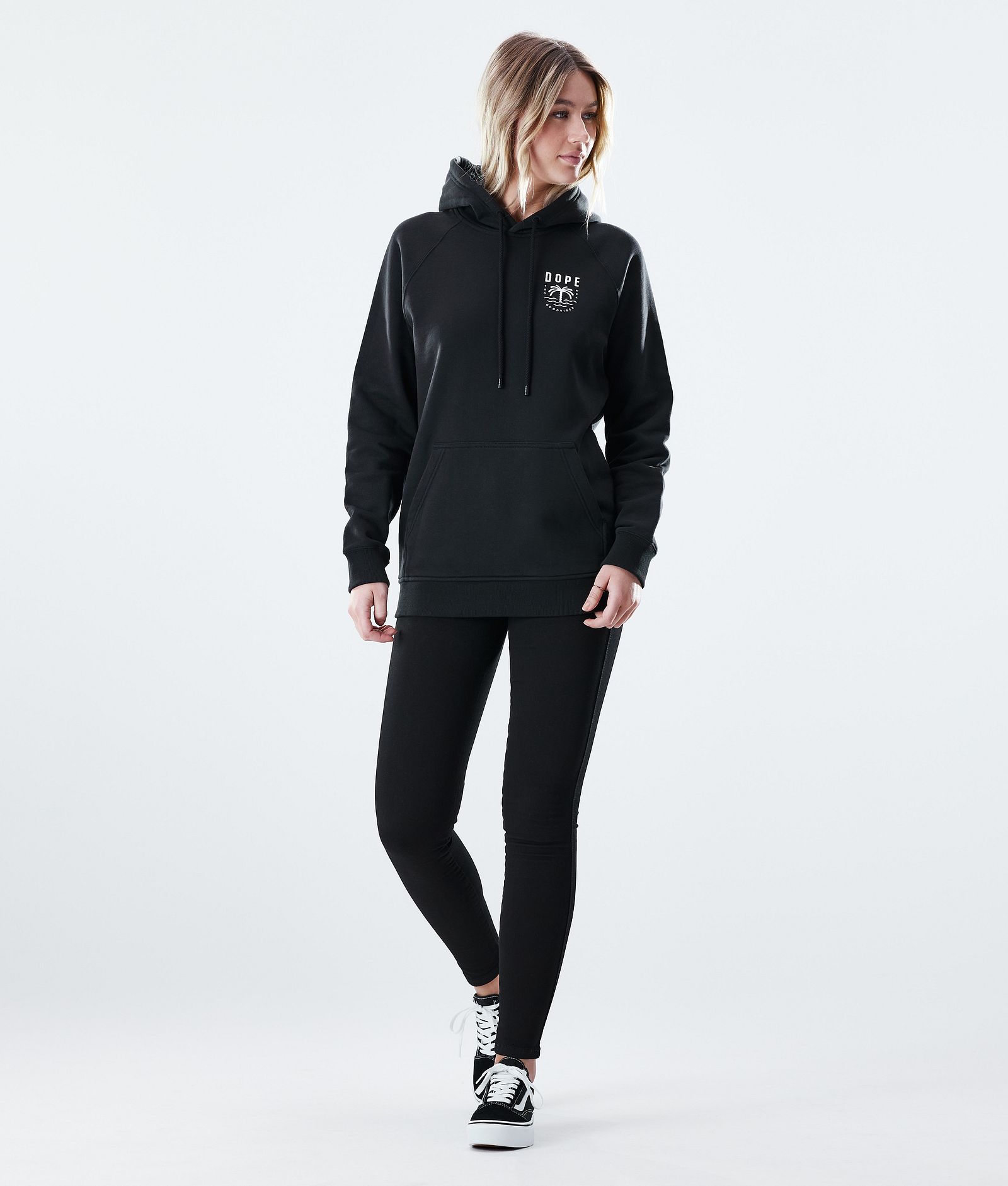 Regular Sudadera con Capucha Mujer Palm Black, Imagen 4 de 8