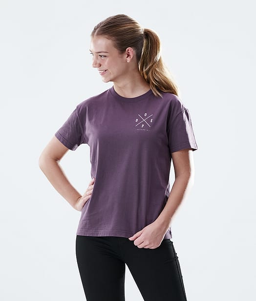 Regular T-shirt Women Faded Grape