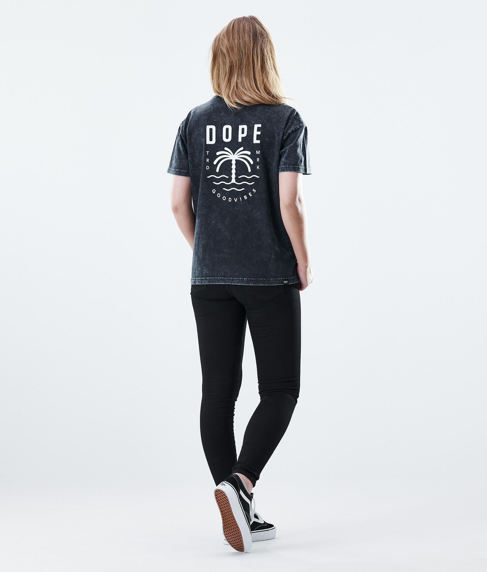 Regular Camiseta Mujer Palm Bleached Black, Imagen 4 de 7