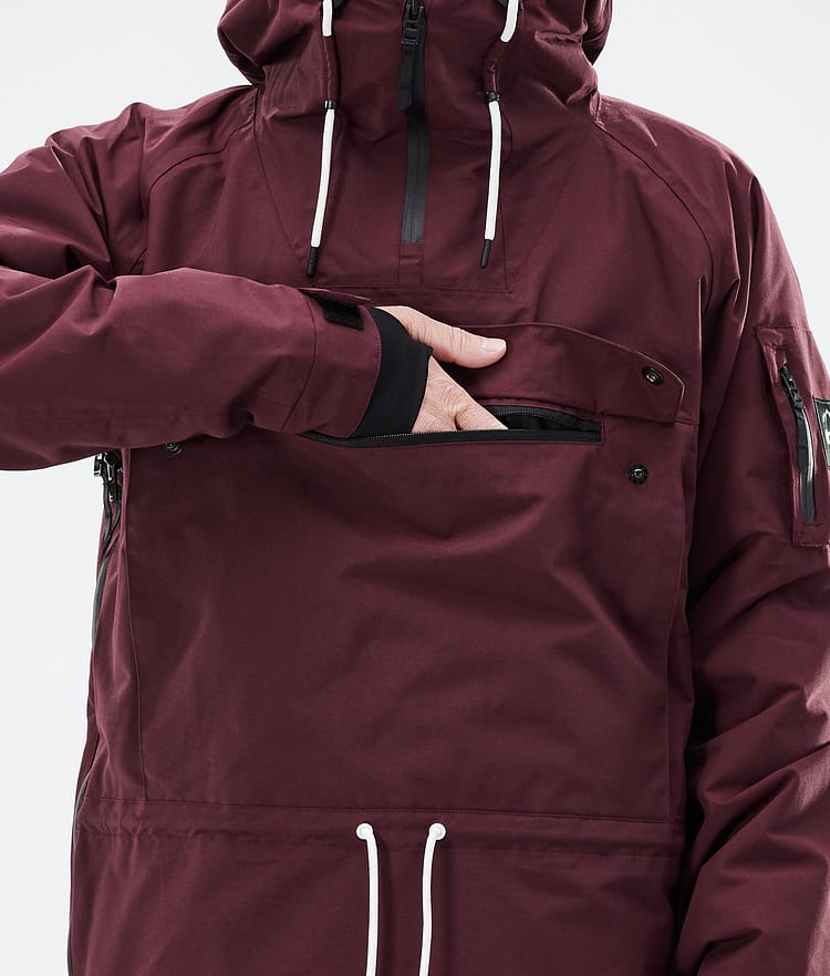 Annok 2021 Bunda na Snowboard Pánské Burgundy, Obrázek 10 z 10