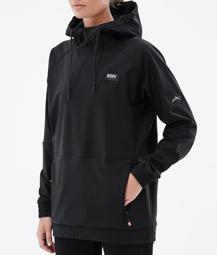 Koi W Hood Kvinna Black