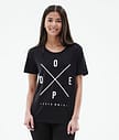 Copain 2X-UP T-shirt Kobiety Black