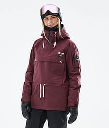 Dope Annok W 21 Bunda na Snowboard Dámské Burgundy