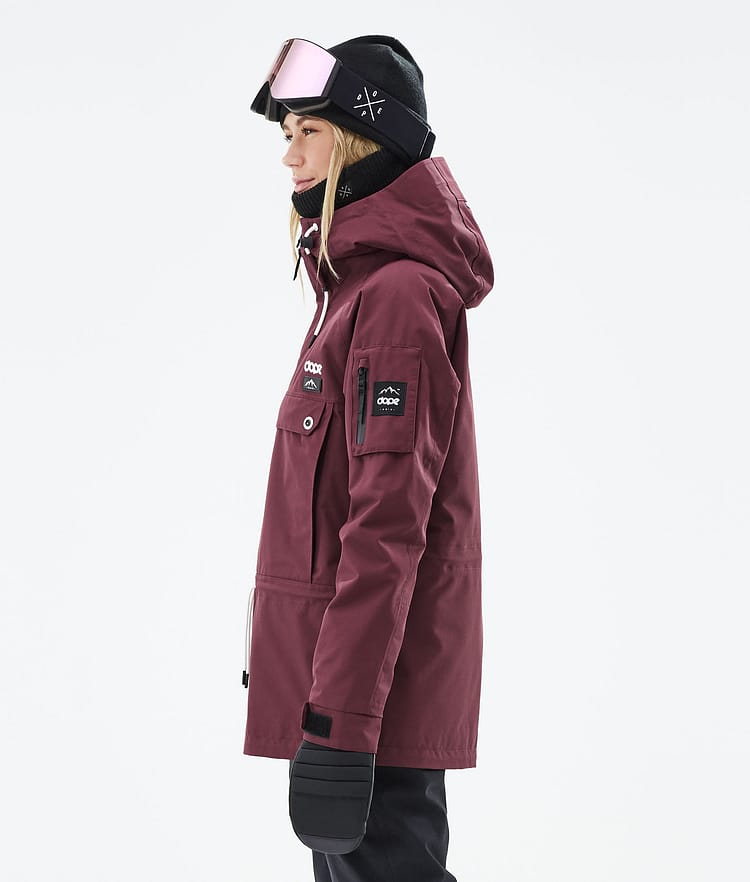 Annok W 2021 Bunda na Snowboard Dámské Burgundy Renewed, Obrázek 6 z 9
