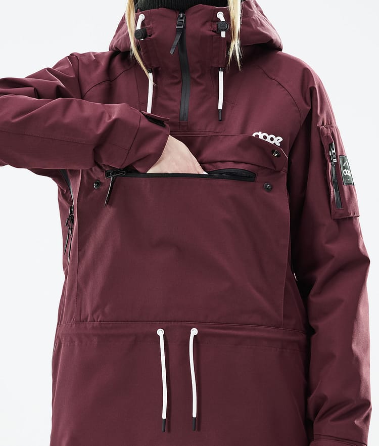 Annok W 2021 Bunda na Snowboard Dámské Burgundy Renewed, Obrázek 9 z 9