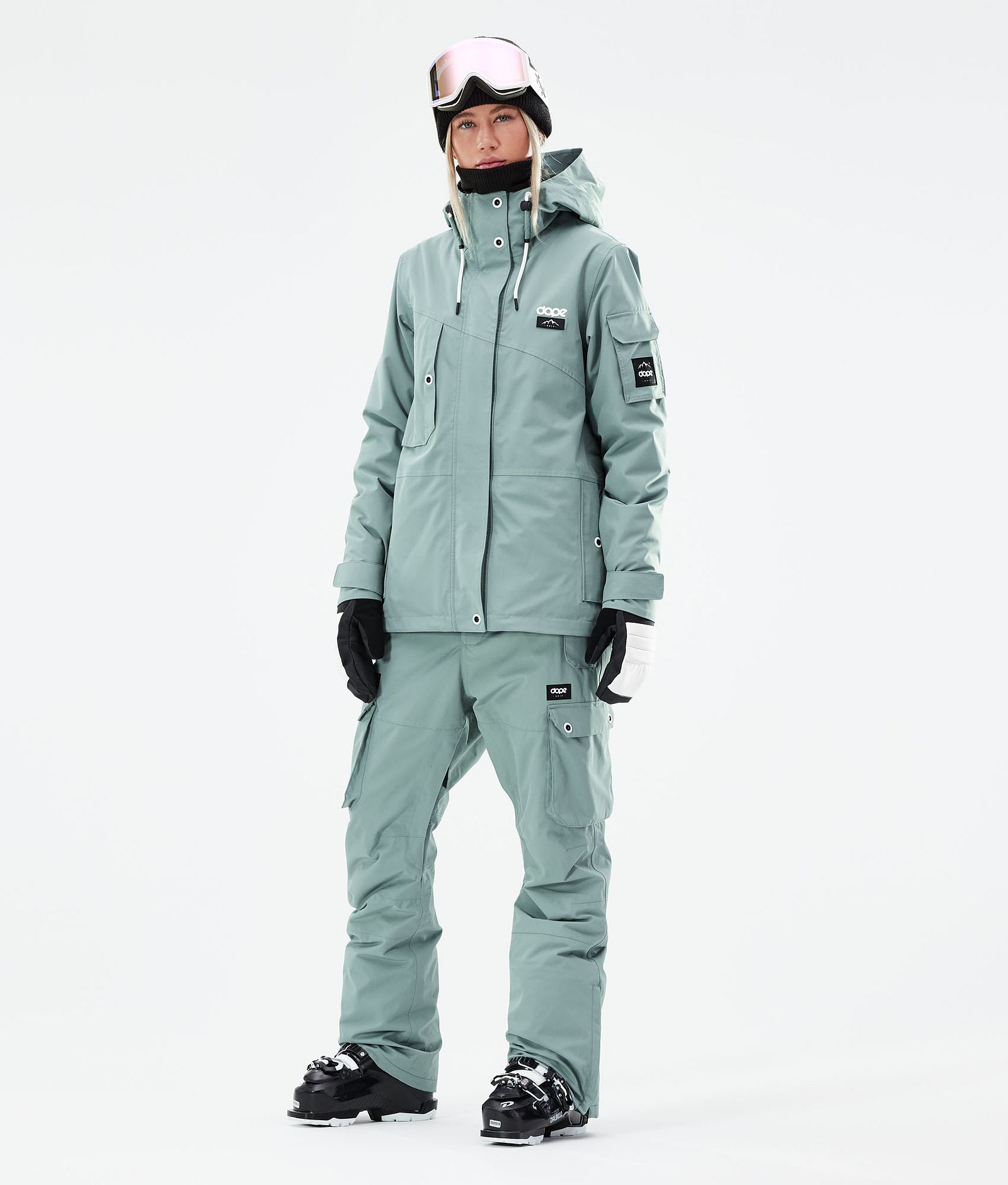 Adept W 2021 Kurtka Narciarska Kobiety Faded Green, Zdjęcie 4 z 11