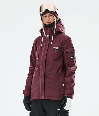 Adept W 2021 Chaqueta Snowboard Mujer Burgundy