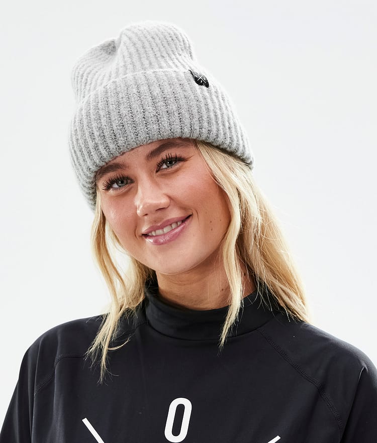 Chunky Beanie čepice Grey Melange, Obrázek 3 z 3