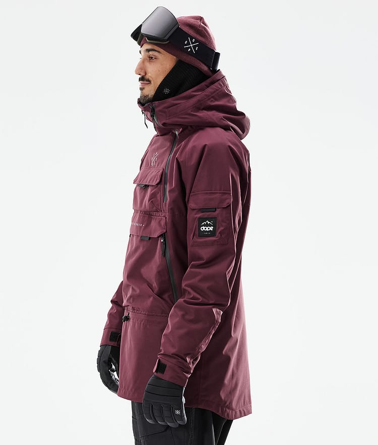 Akin 21 Lyžařská Bunda Pánské Burgundy, Obrázek 7 z 11
