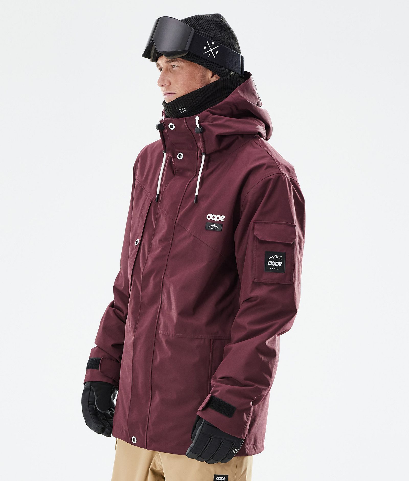 Adept 2021 Lyžařská Bunda Pánské Burgundy, Obrázek 1 z 11
