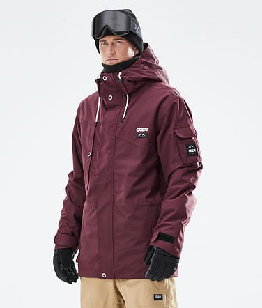 Adept 2021 Bunda na Snowboard Pánské Burgundy