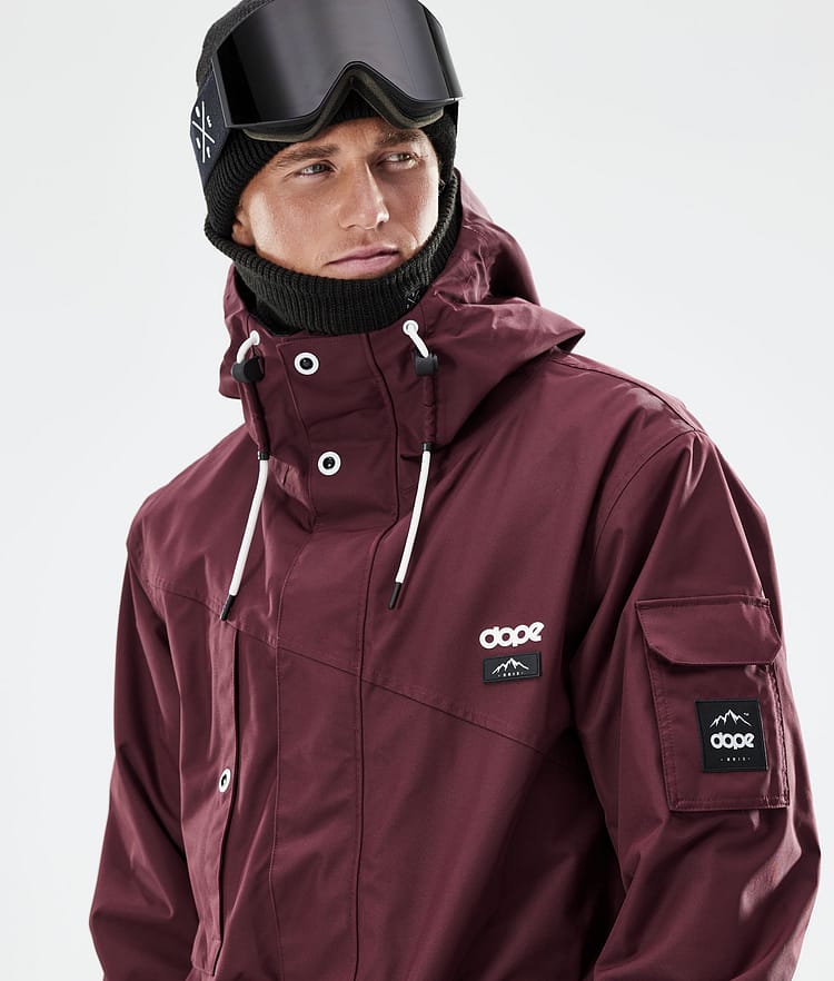 Adept 2021 Kurtka Snowboardowa Mężczyźni Burgundy, Zdjęcie 2 z 11