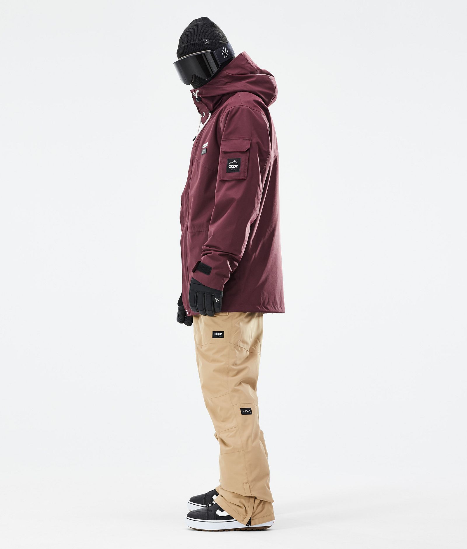 Adept 2021 Bunda na Snowboard Pánské Burgundy, Obrázek 5 z 11