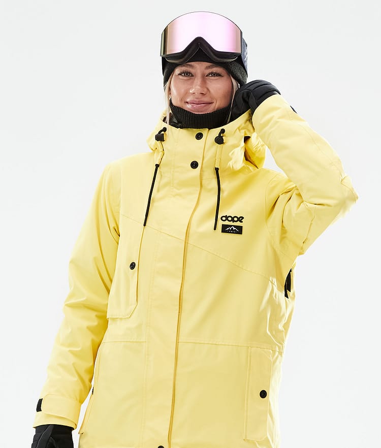 Adept W 2021 Snowboard Jacket Women Faded Yellow Renewed, Image 3 of 11