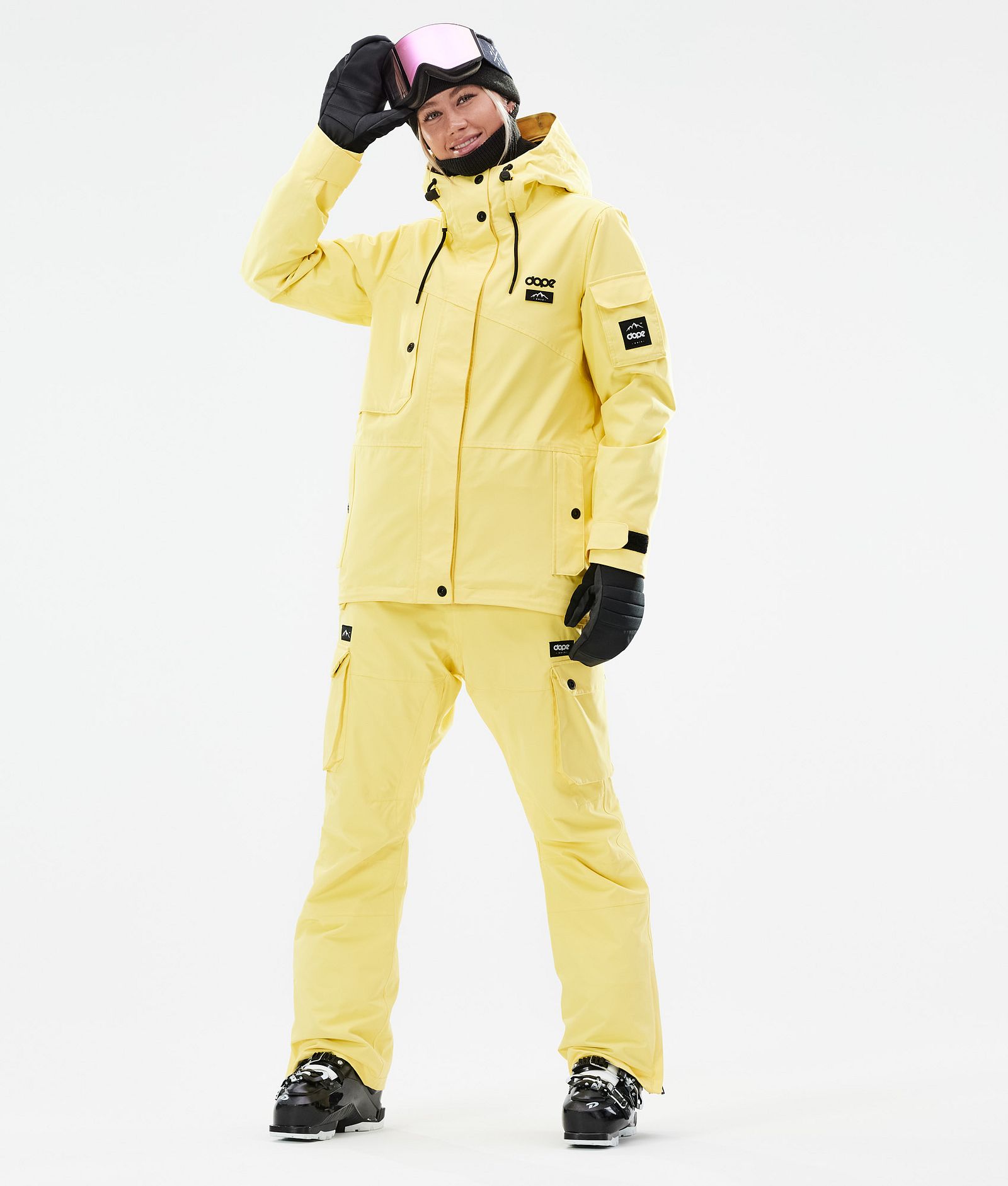 Adept W 2021 Skijacke Damen Faded Yellow, Bild 4 von 11