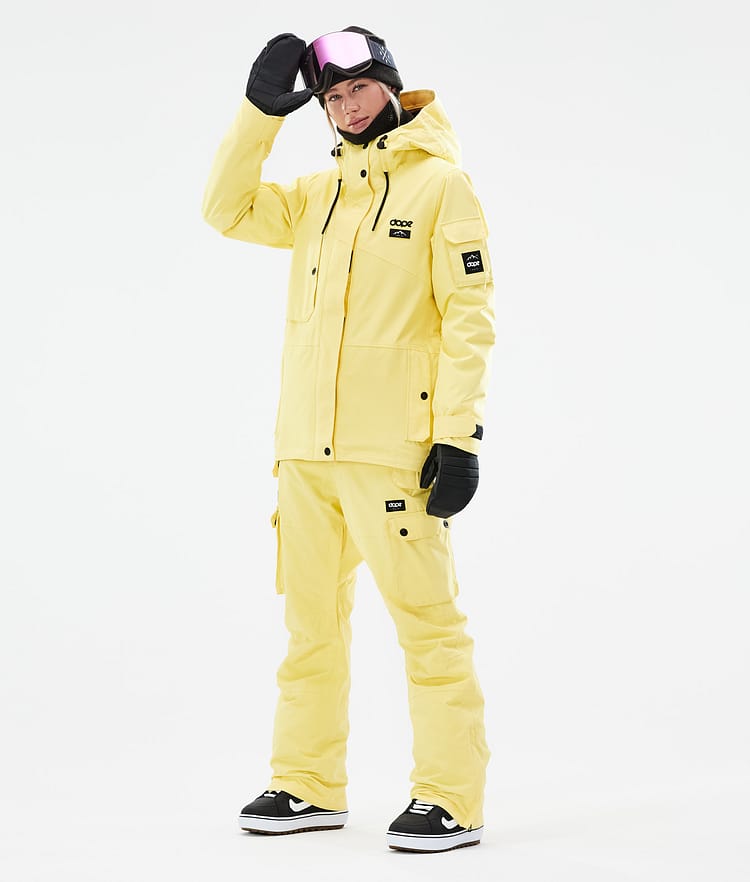 Adept W 2021 Snowboard Jacket Women Faded Yellow Renewed, Image 4 of 11