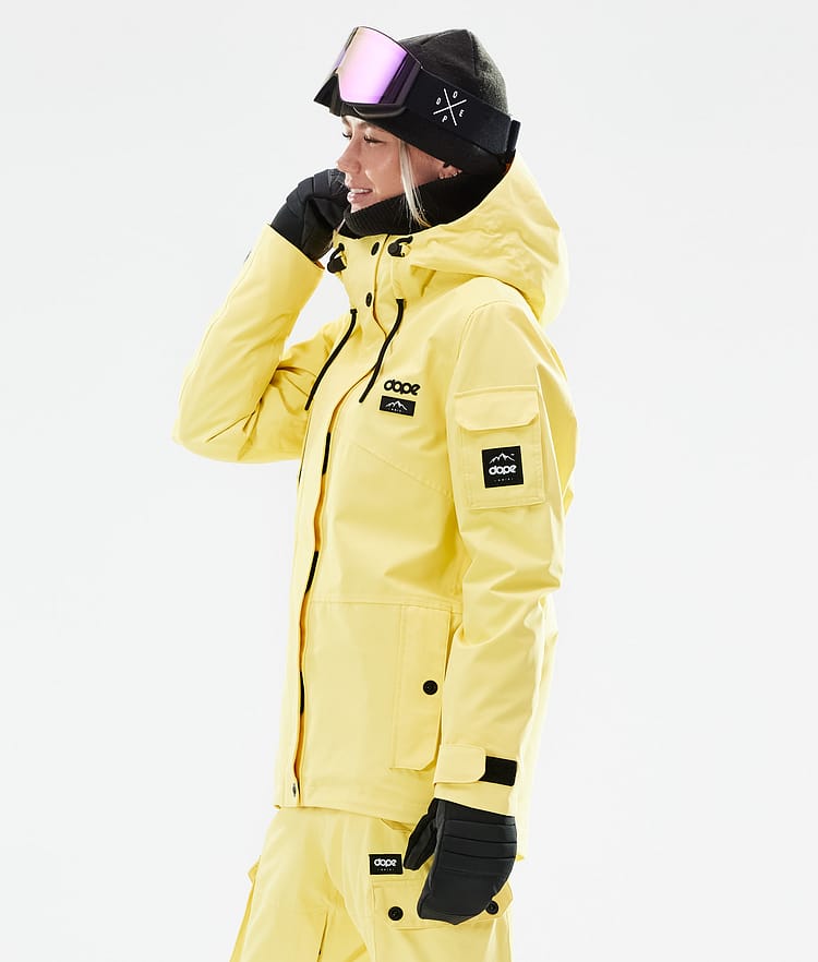 Adept W 2021 Skijacke Damen Faded Yellow, Bild 7 von 11