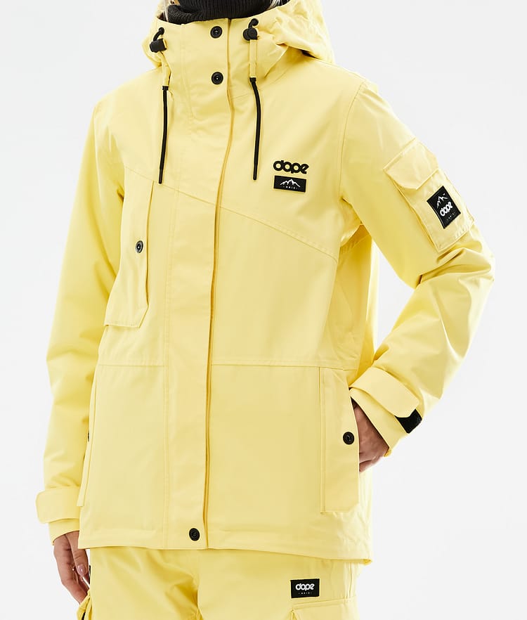 Adept W 2021 Skijacke Damen Faded Yellow, Bild 9 von 11