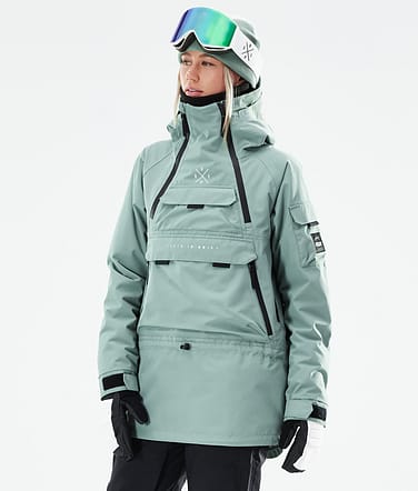 Akin W 2021 Kurtka Narciarska Kobiety Faded Green