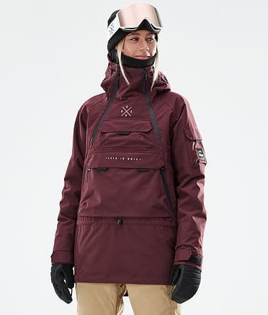 Akin W 2021 Chaqueta Snowboard Mujer Burgundy