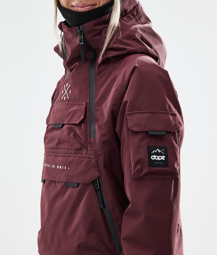 Akin W 2021 Bunda na Snowboard Dámské Burgundy, Obrázek 2 z 11