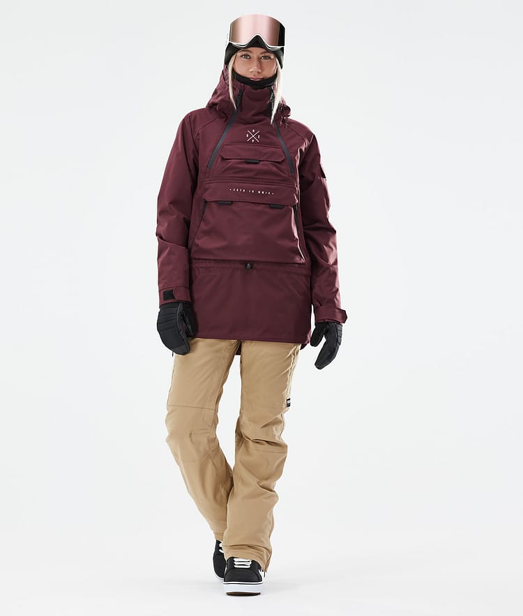 Akin W 2021 Bunda na Snowboard Dámské Burgundy, Obrázek 4 z 11