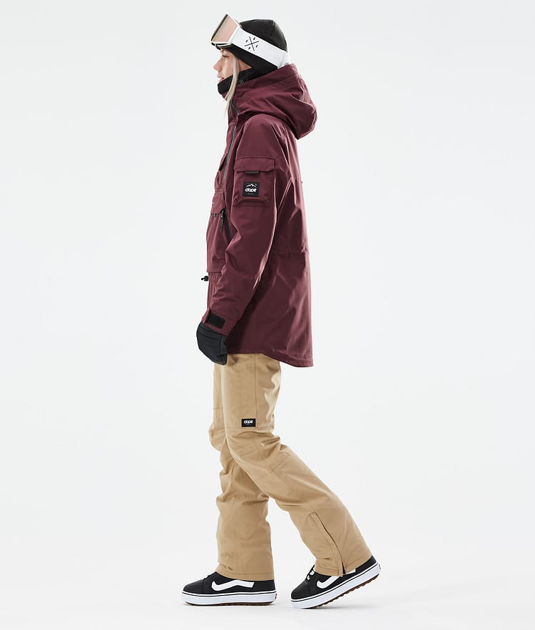 Akin W 2021 Bunda na Snowboard Dámské Burgundy, Obrázek 5 z 11