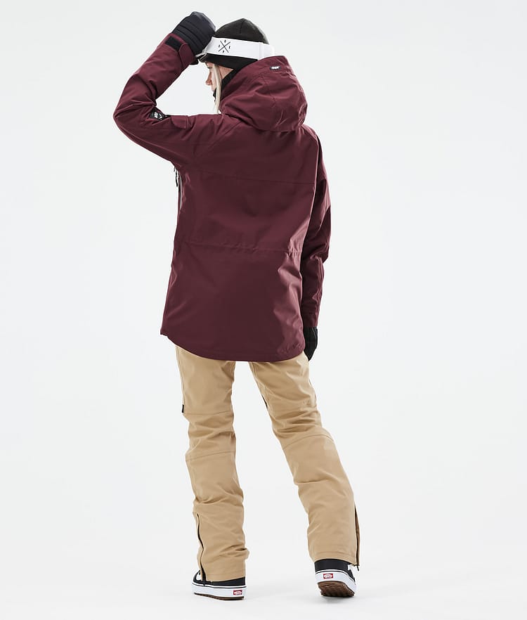 Akin W 2021 Bunda na Snowboard Dámské Burgundy, Obrázek 6 z 11