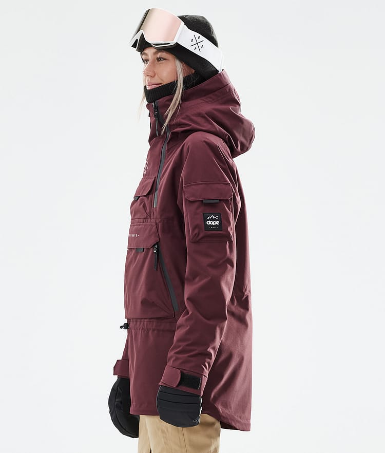 Akin W 2021 Bunda na Snowboard Dámské Burgundy, Obrázek 7 z 11