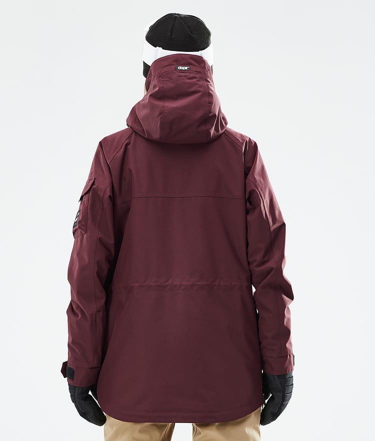 Akin W 2021 Bunda na Snowboard Dámské Burgundy, Obrázek 8 z 11
