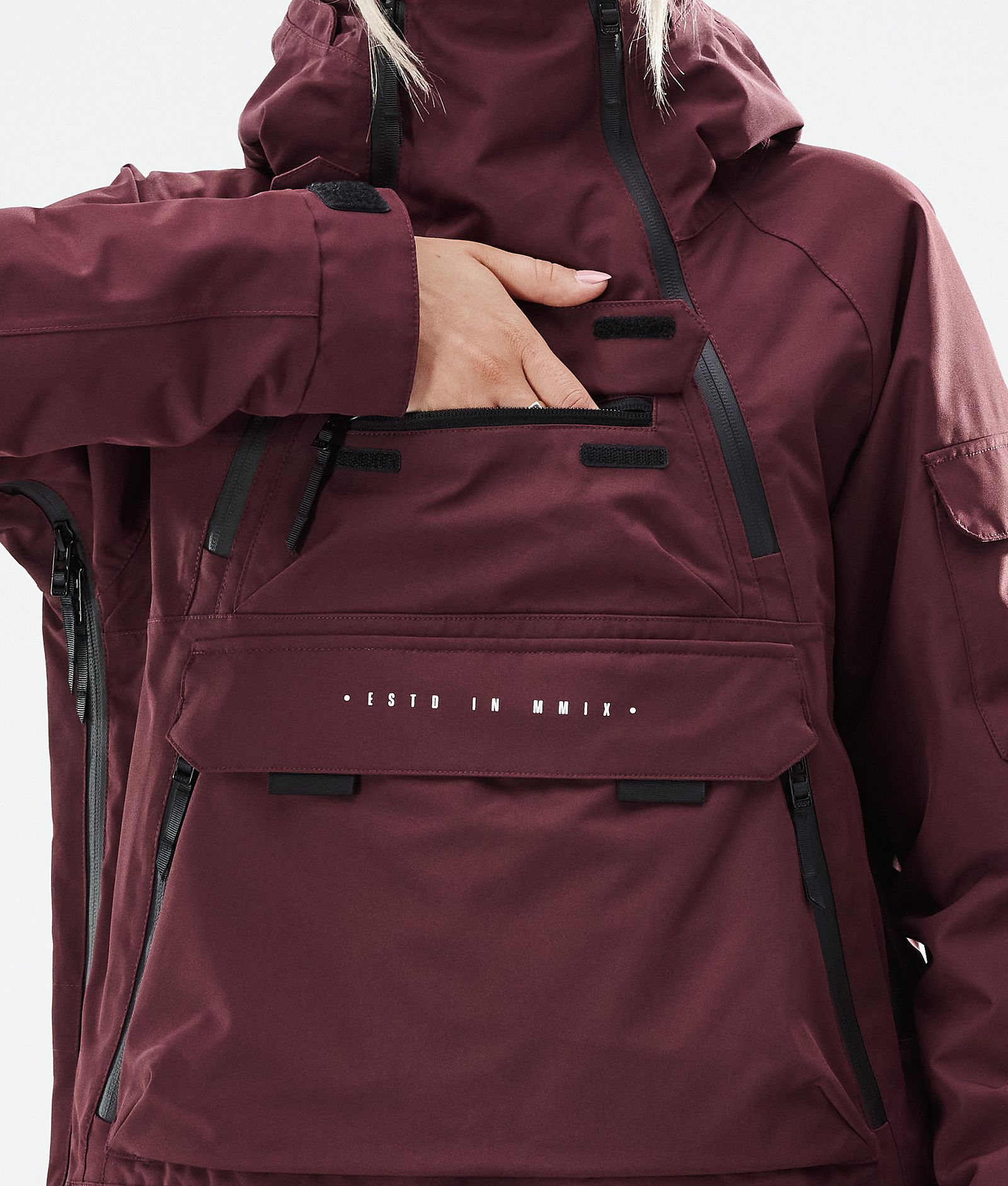 Akin W 2021 Chaqueta Snowboard Mujer Burgundy, Imagen 11 de 11