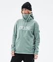 Cozy II W 2021 Fleece Hoodie Damen Faded Green