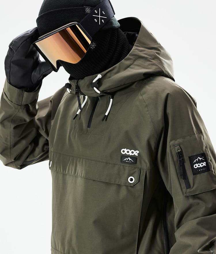 Annok 2021 Snowboardjacka Herr Olive Green Renewed, Bild 2 av 10