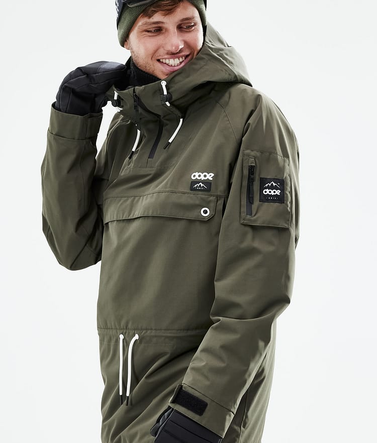 Annok 2021 Snowboardjacka Herr Olive Green Renewed, Bild 3 av 10