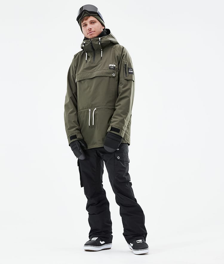 Annok 2021 Snowboardjacka Herr Olive Green Renewed, Bild 4 av 10