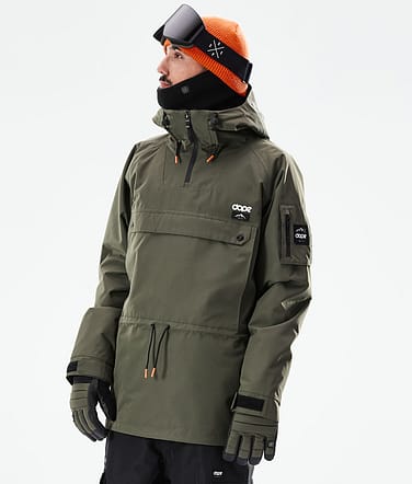 Annok 2021 Bunda na Snowboard Pánské Olive Green/Black