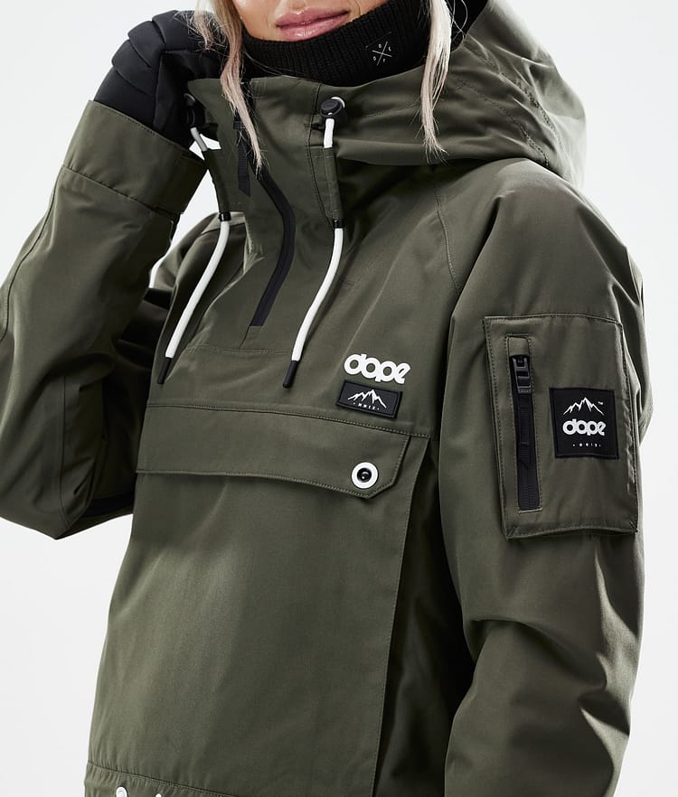 Annok W 21 Snowboard Jacket Women Olive Green, Image 2 of 10