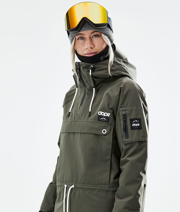 Annok W 21 Snowboard Jacket Women Olive Green, Image 3 of 10