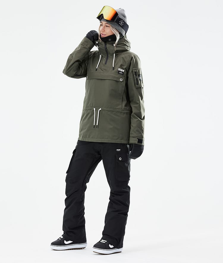 Annok W 21 Snowboard Jacket Women Olive Green, Image 4 of 10
