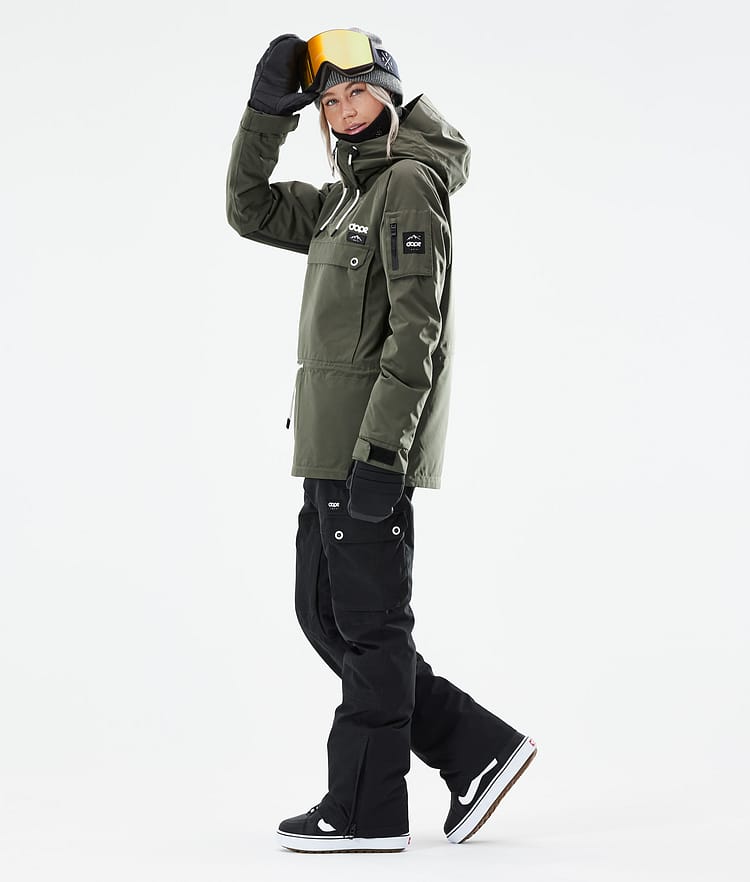Annok W 21 Snowboard Jacket Women Olive Green, Image 5 of 10