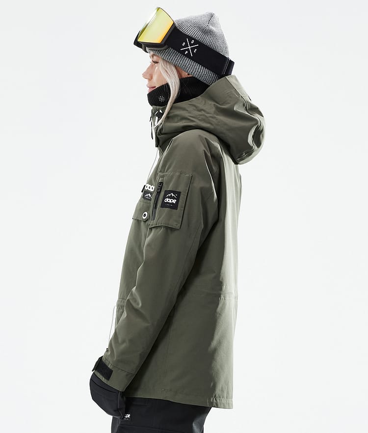 Annok W 21 Snowboard Jacket Women Olive Green, Image 7 of 10