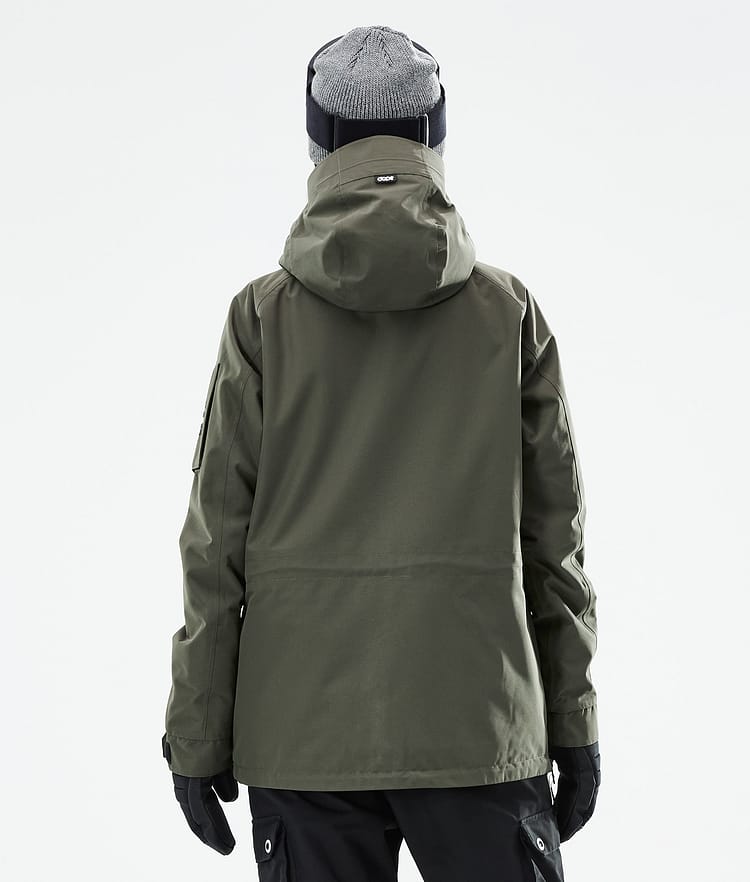 Annok W 21 Snowboard Jacket Women Olive Green, Image 8 of 10