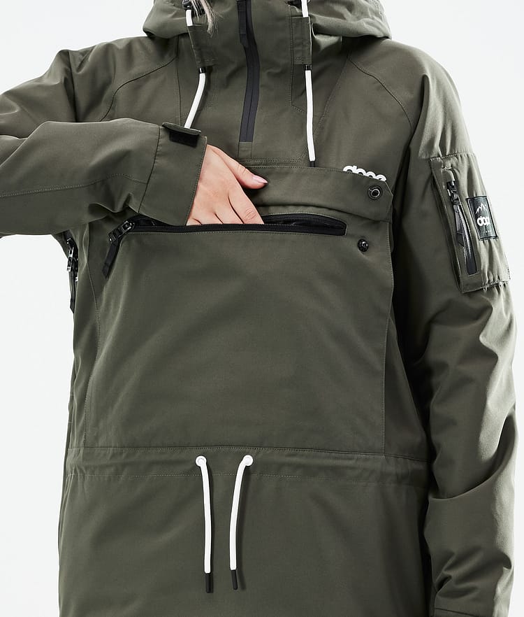 Annok W 21 Ski Jacket Women Olive Green, Image 10 of 10