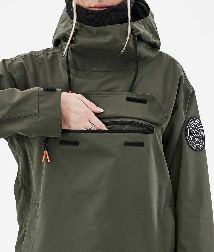 Blizzard W 2021 Kurtka Snowboardowa Kobiety Olive Green, Zdjęcie 9 z 9