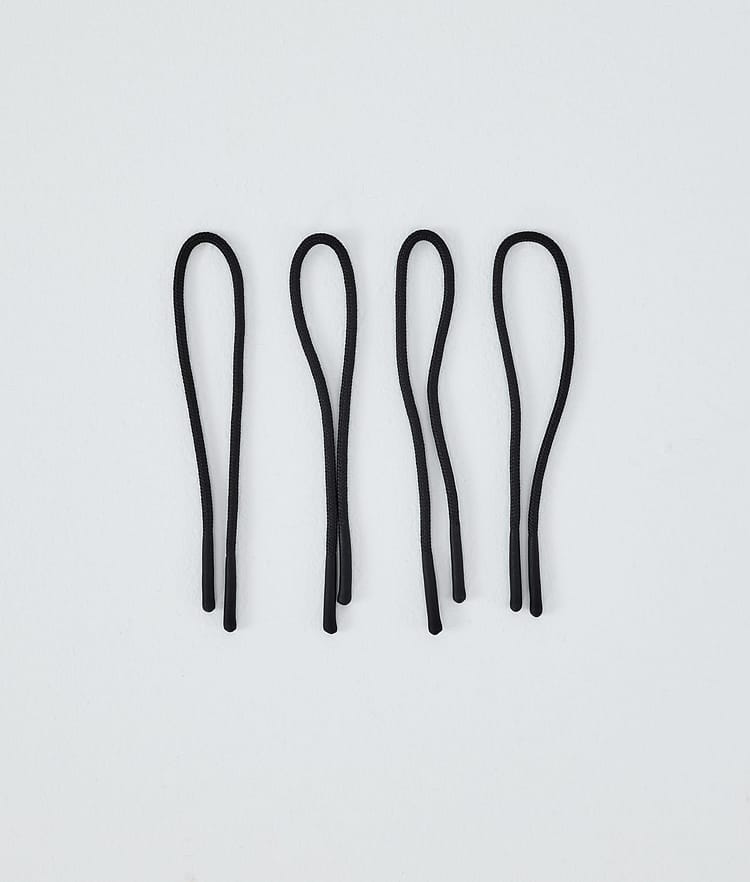 Round Zip Puller String Reservedeler Black/Black Tip, Bilde 1 av 2